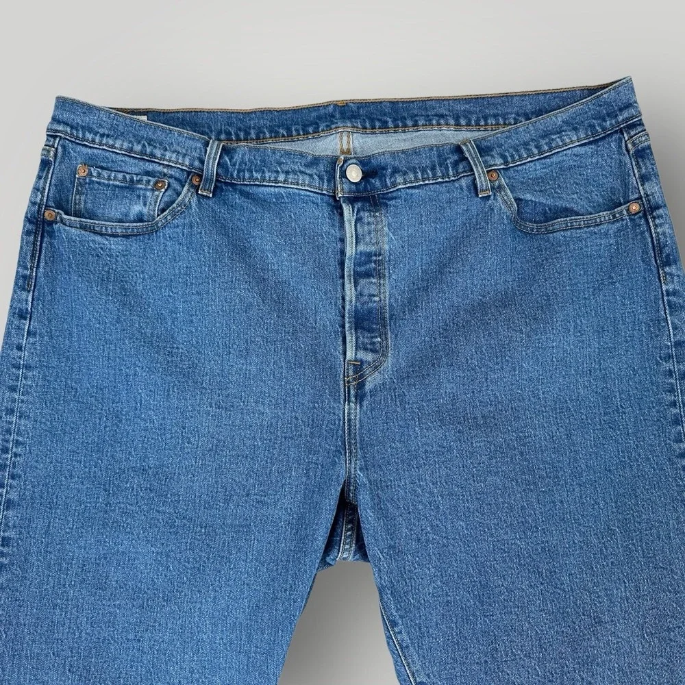 Levi's‎ Premium 501 Jeans Women's 24W Blue Denim Big E Button Fly Stretch